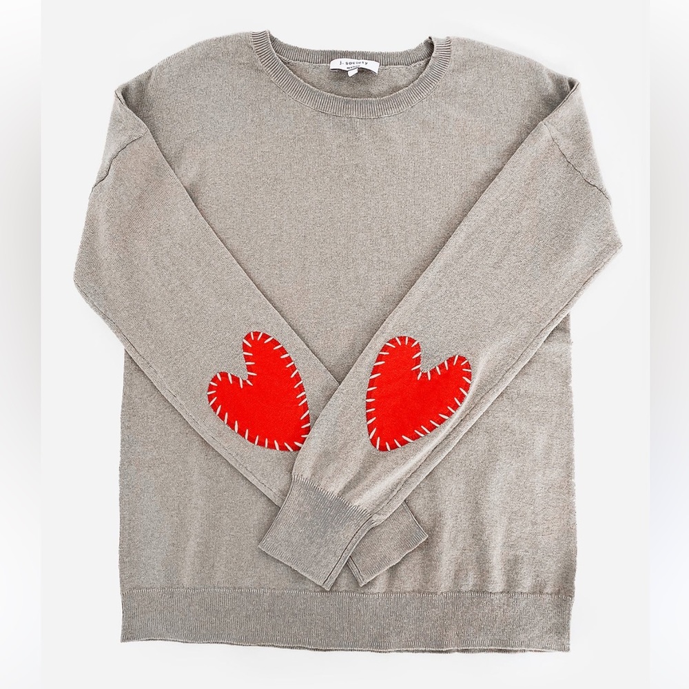 J Society Women’s Heart Sleeve Sweater Size S